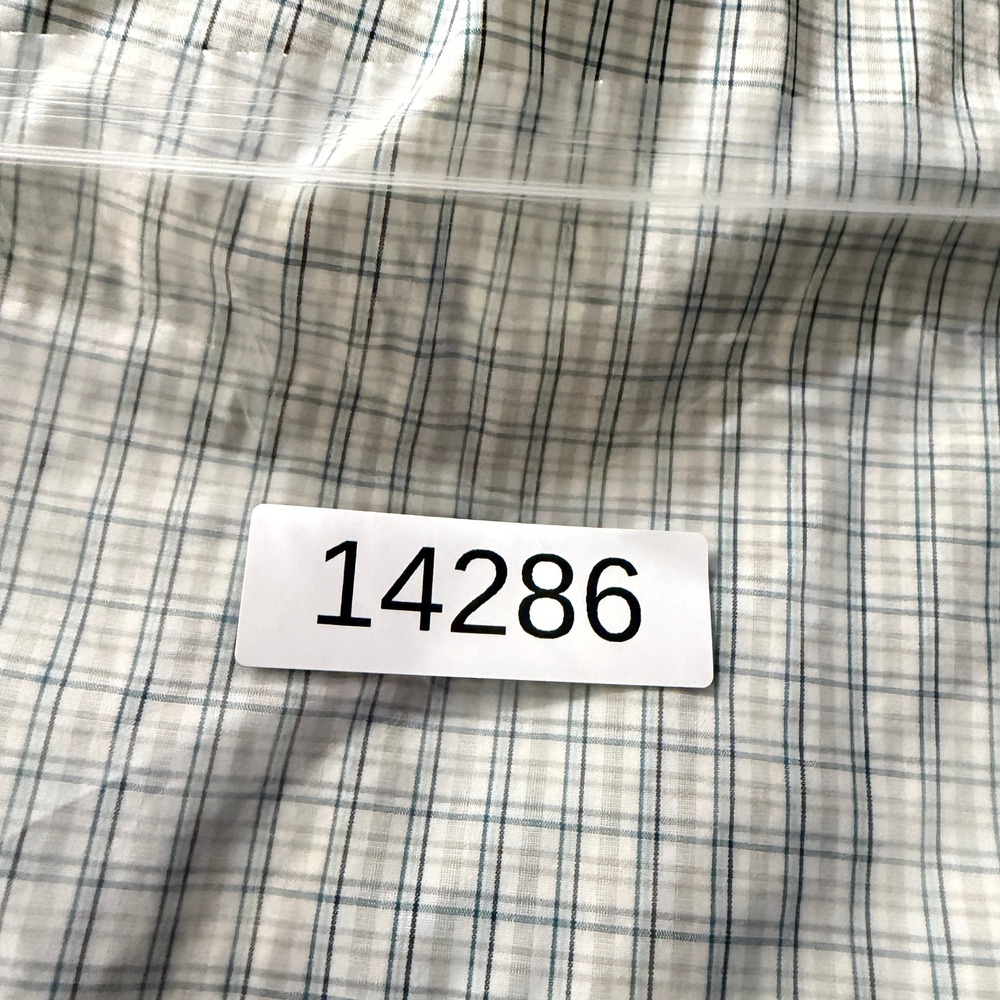 Patagonia Plaid Button Down Shirt Men Medium Blue Tan Long Sleeve Organic Cotton - Picture 13 of 13